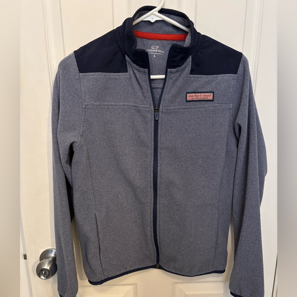 Vineyard Vines Big Kids Youth Unisex Fleece Full Jacket Size L (16)